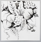 pen on paper floral drawing