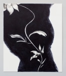 Pen and marker drawing from an embroidery study