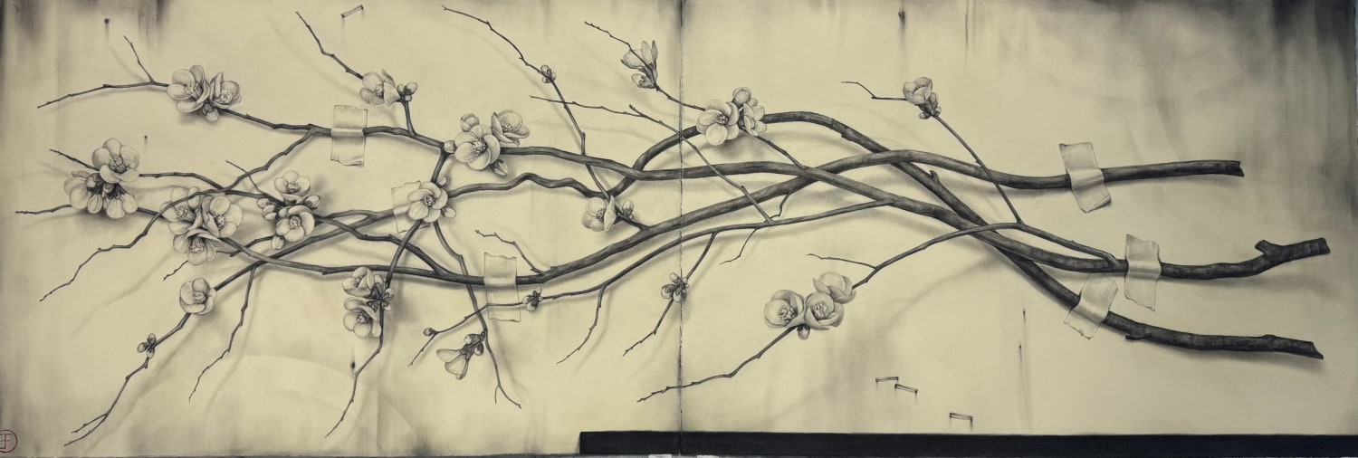 Emily Farish (Two Panel) Quince Branch No. 65, 2025