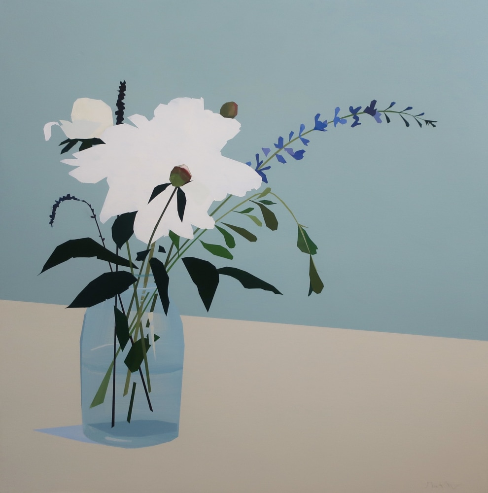 Greta Van Campen, Bouquet with White Peonies, 2020