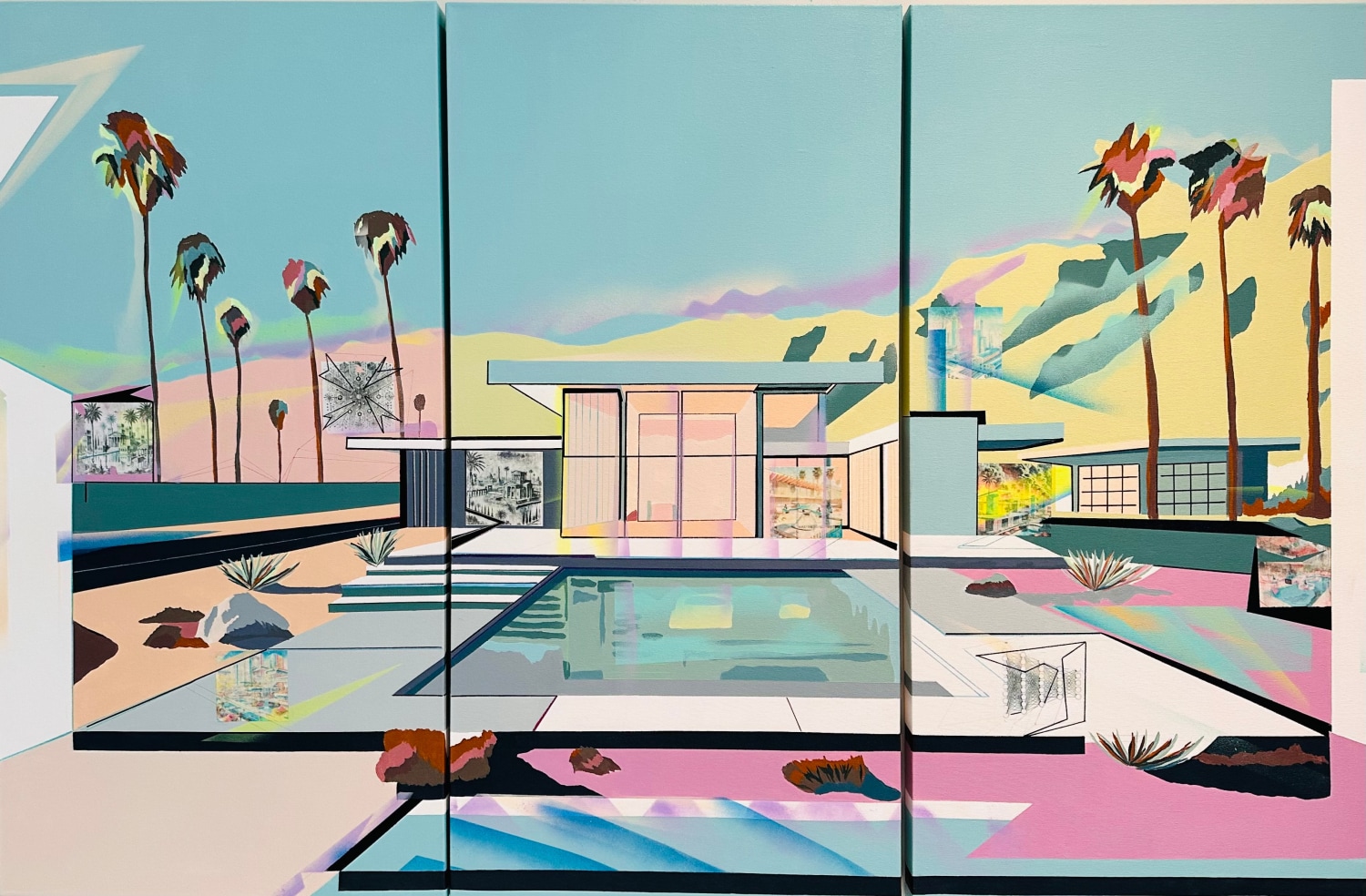 Emilie Duval, Landscapes of Reality (triptych), 2024