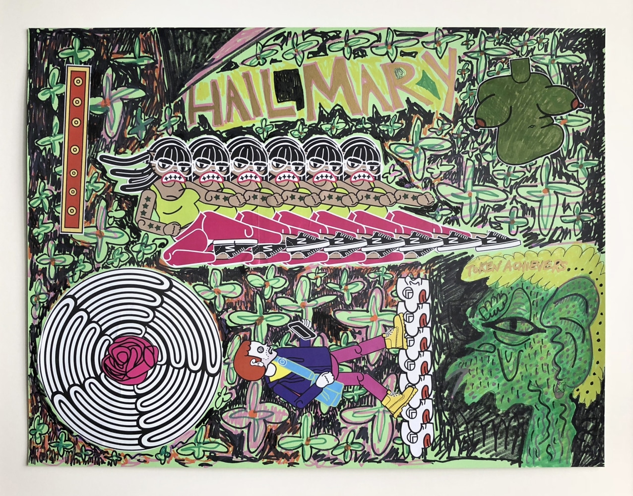 Michael Menchaca, Hail Mary in Cyberspace, 2018