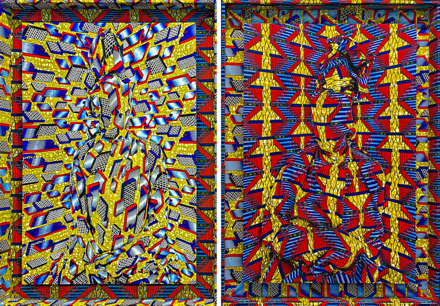 Alia Ali Helix Diptych, 2021