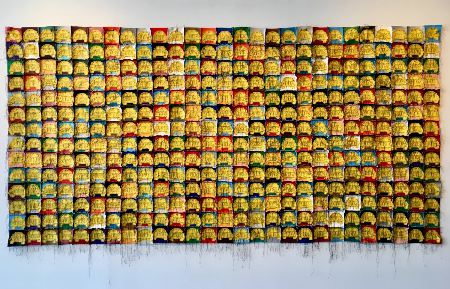 Margarita Cabrera, Multi-COlor VOCHO VW Beetle Sedan Quilt #3, 2004