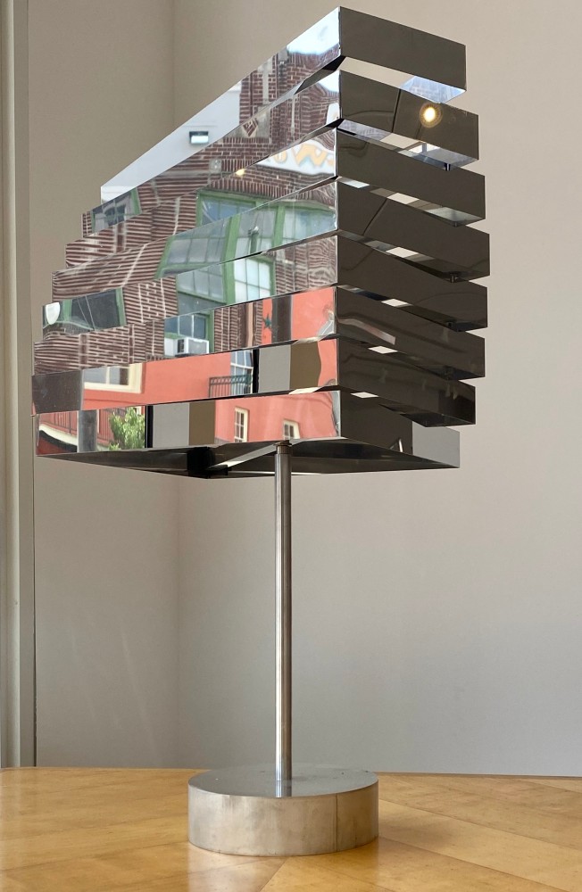 John Poché Rectangular Ribbon Lamp, 2020
