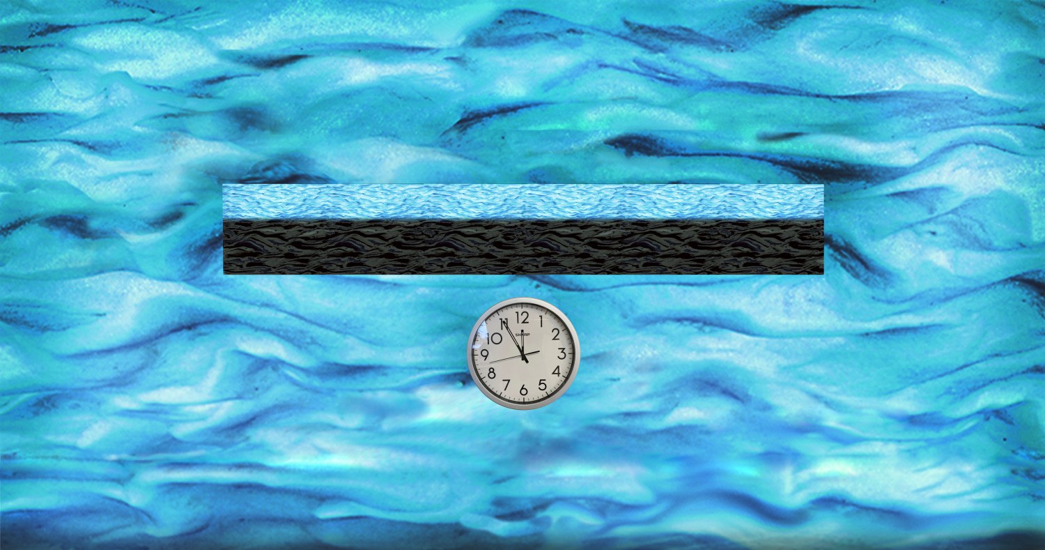 Rebecca Alston Time is Ticking - Oil Coat & Water, 2012-13