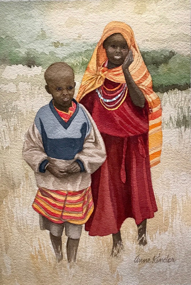 Anne Kinder, Masai Children,&nbsp;2017