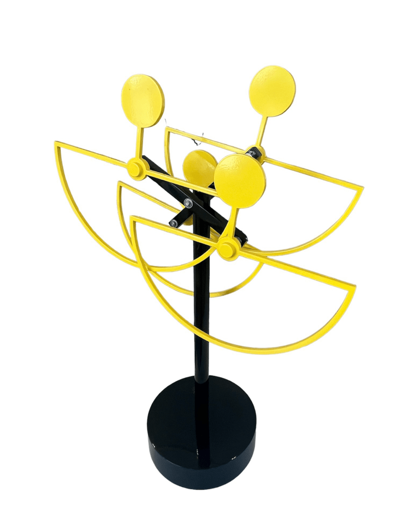 John Poch&eacute;, Half Circles in Yellow, 2022