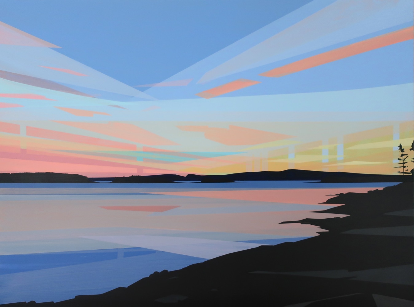 Greta Van Campen, Sunset, Grindstone Point, 2019