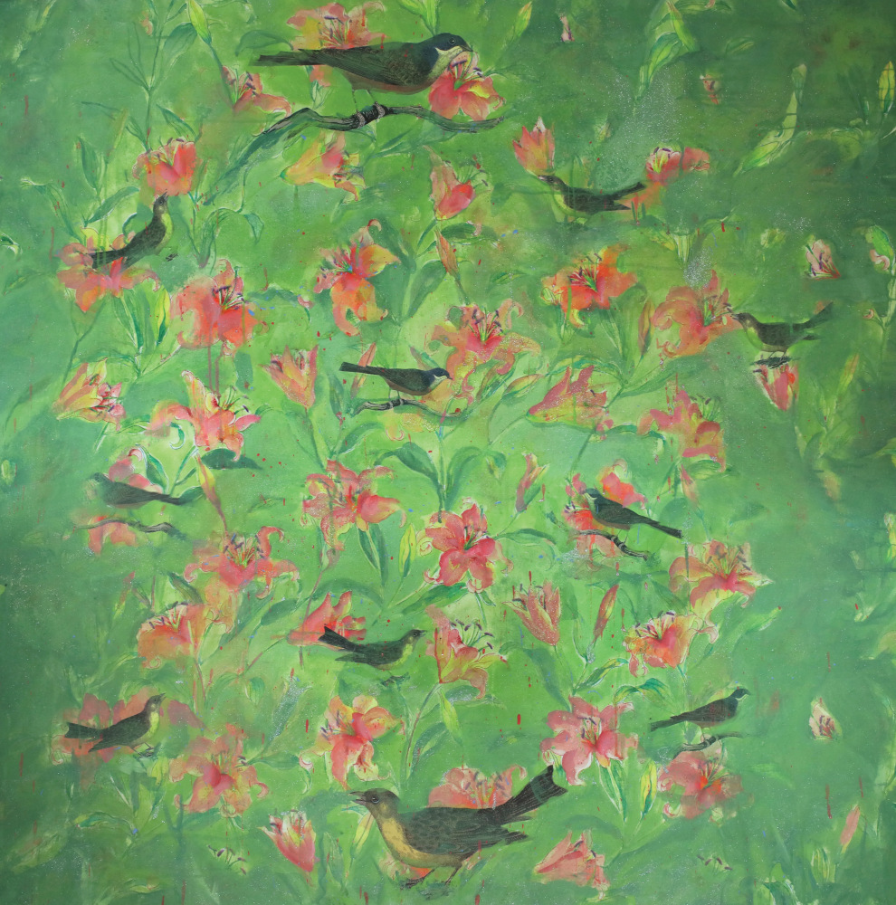Bruce Helander, A Flock of Flowers, 2019