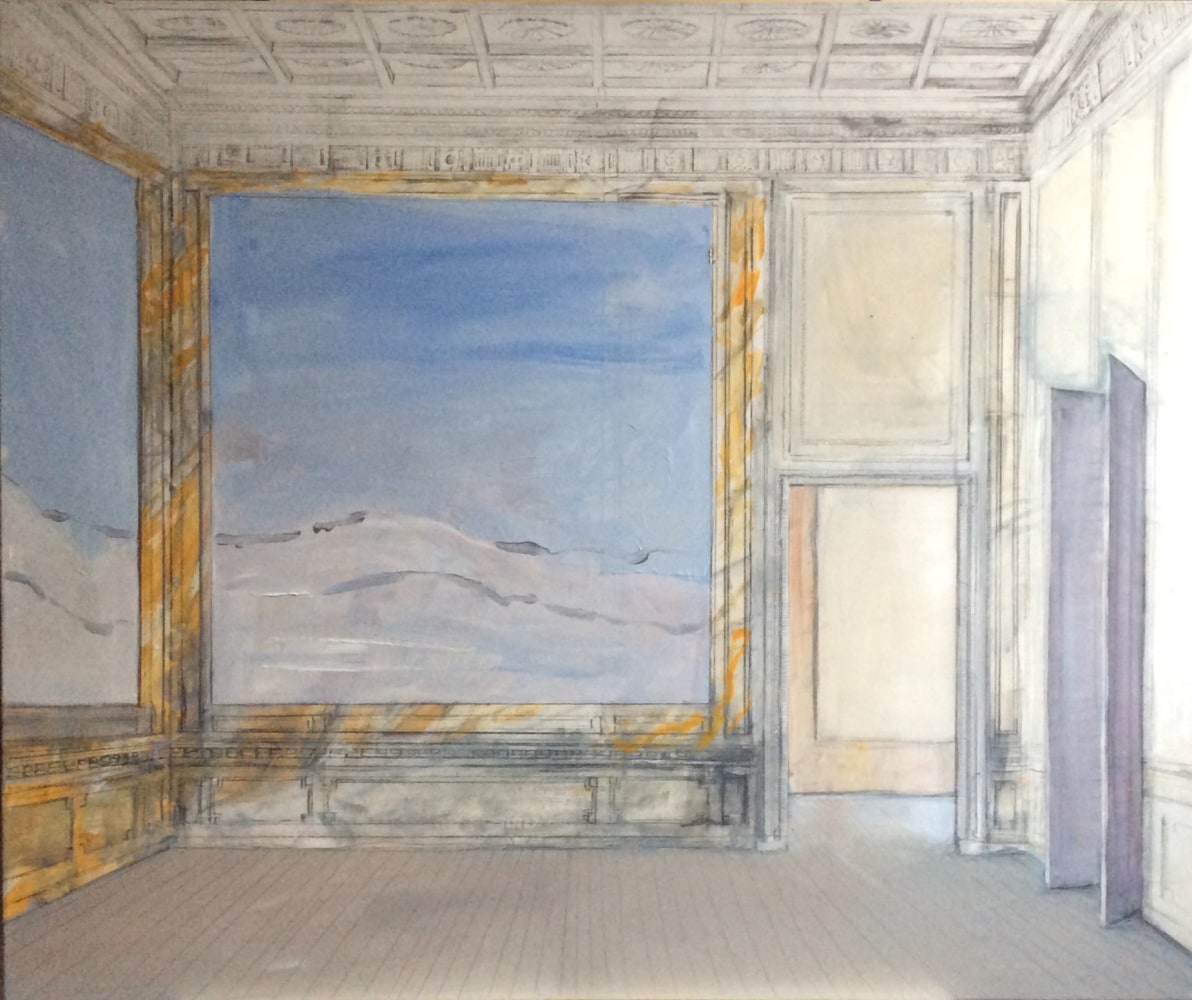 Pierre Bergian, Dunes (In a neoclassical room), 2019