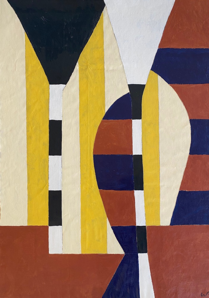 Wayne Pate, Two Palms and a Jug in Polychromy, 2019