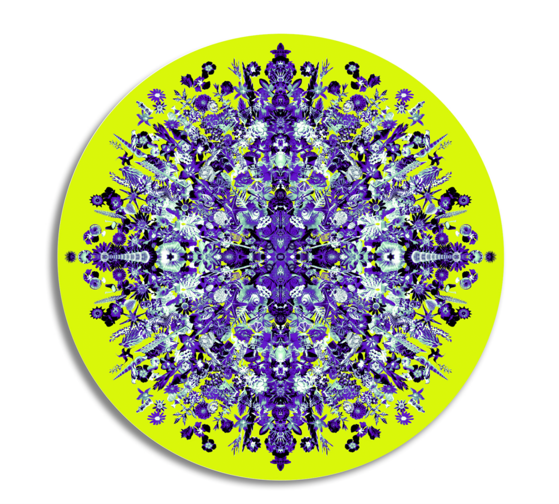 Carlos Betancourt, Re-Collections Cosmic (round), 2016-17
