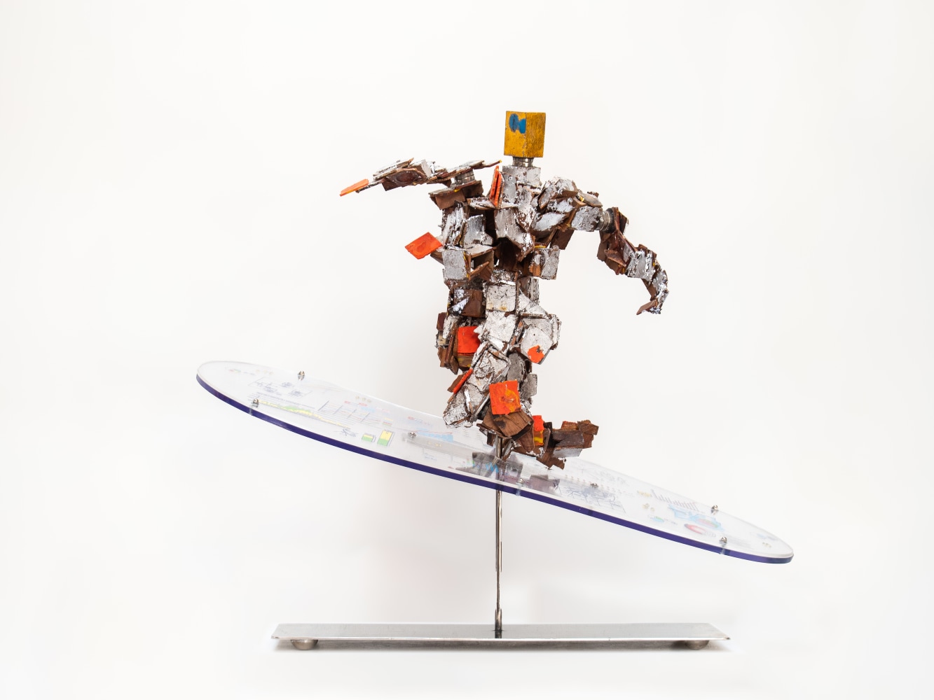 Thierry Job, Surfing Along Alone, 2023
