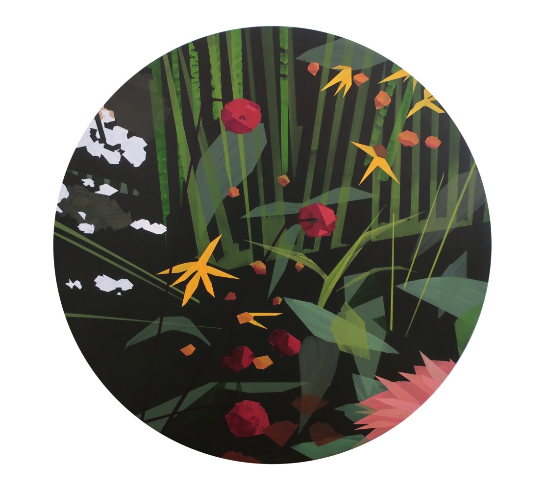 Greta Van Campen, Mid-September Garden from the Window, 2019