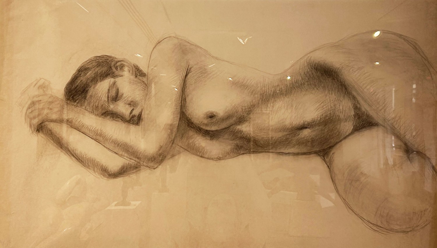 Enrique Alf&eacute;rez Reclining Nude, 1900s