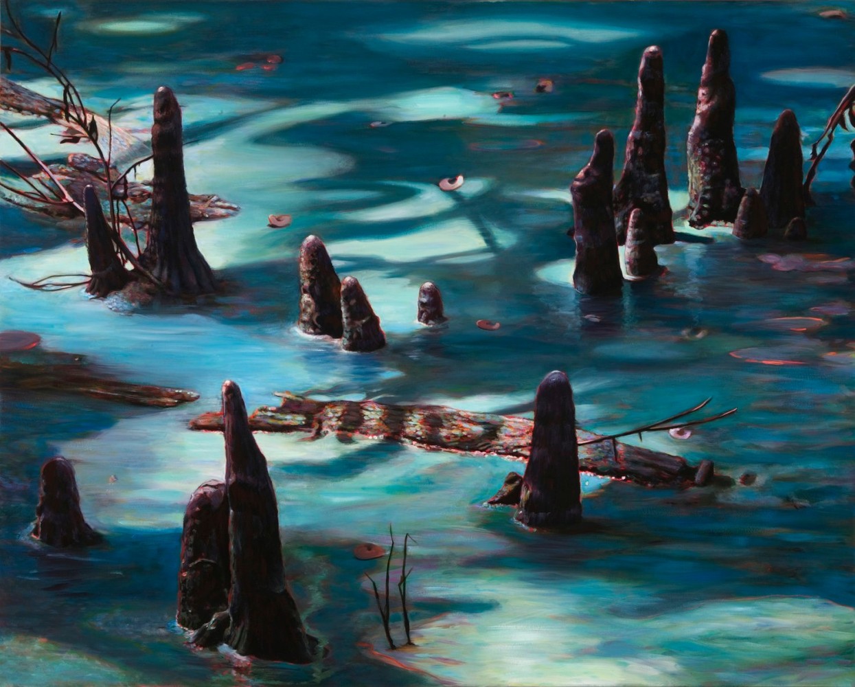 Adrian Deckbar, Cypress Knees in Moonilight,&nbsp;2007
