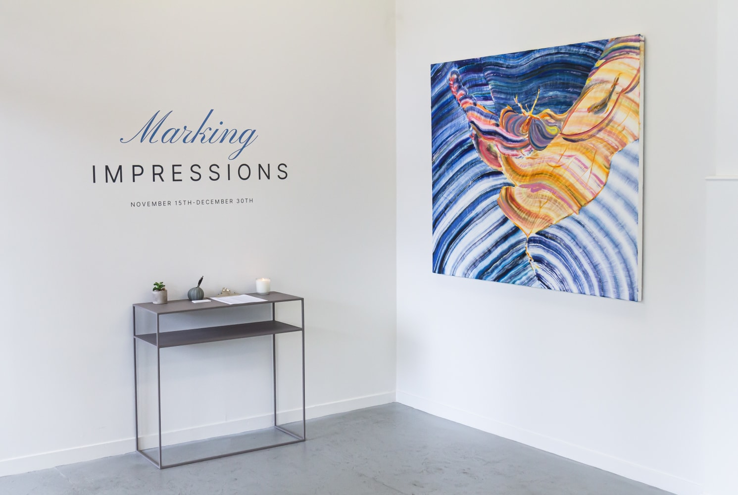 Danielle Riede, Blue Radiance, 2021, Oil on canvas, 48 x 60, $8,600