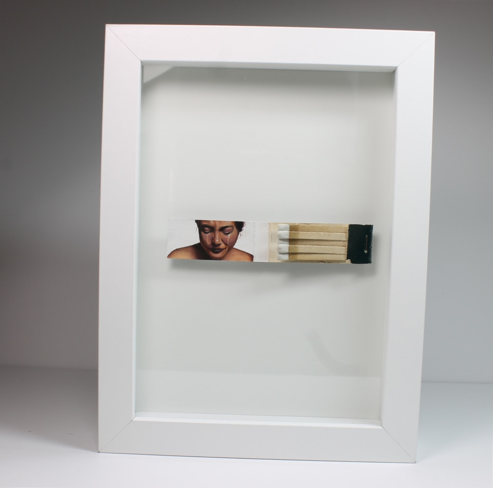 Sam, Oil on Matchbook