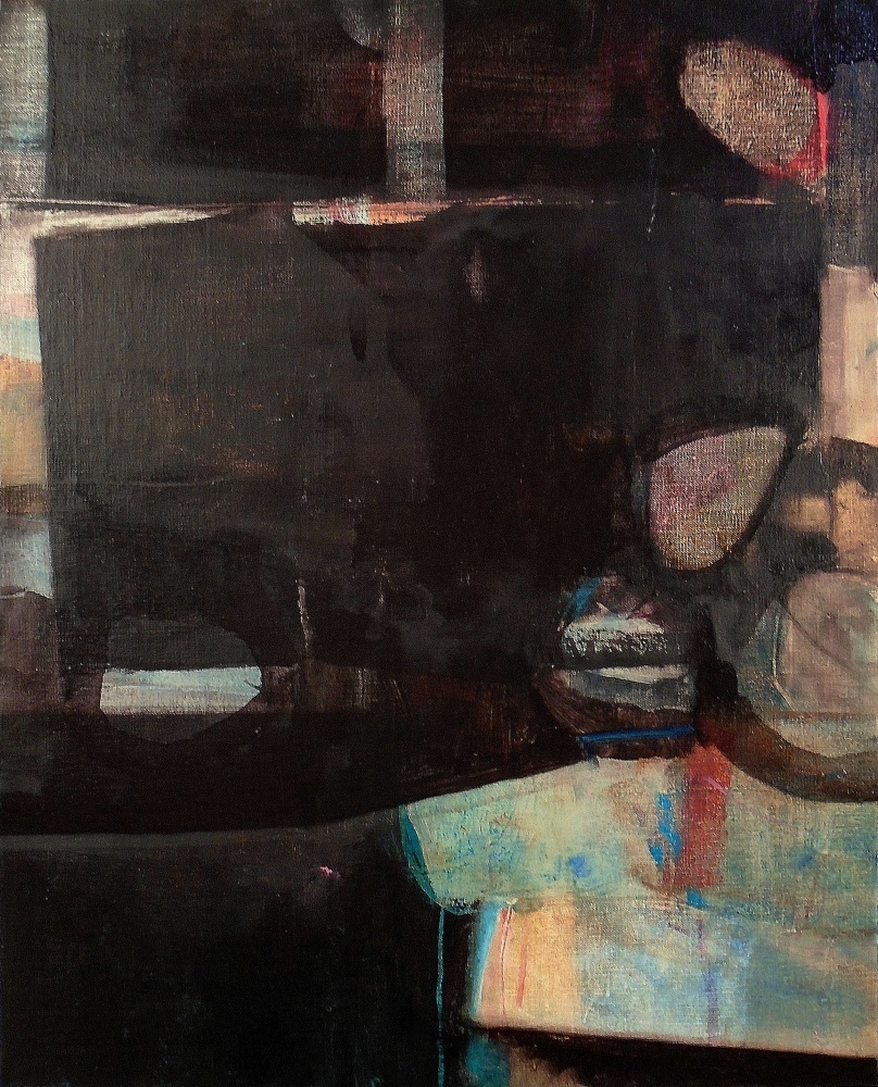 Turnout, oil on linen&nbsp;mounted on panel