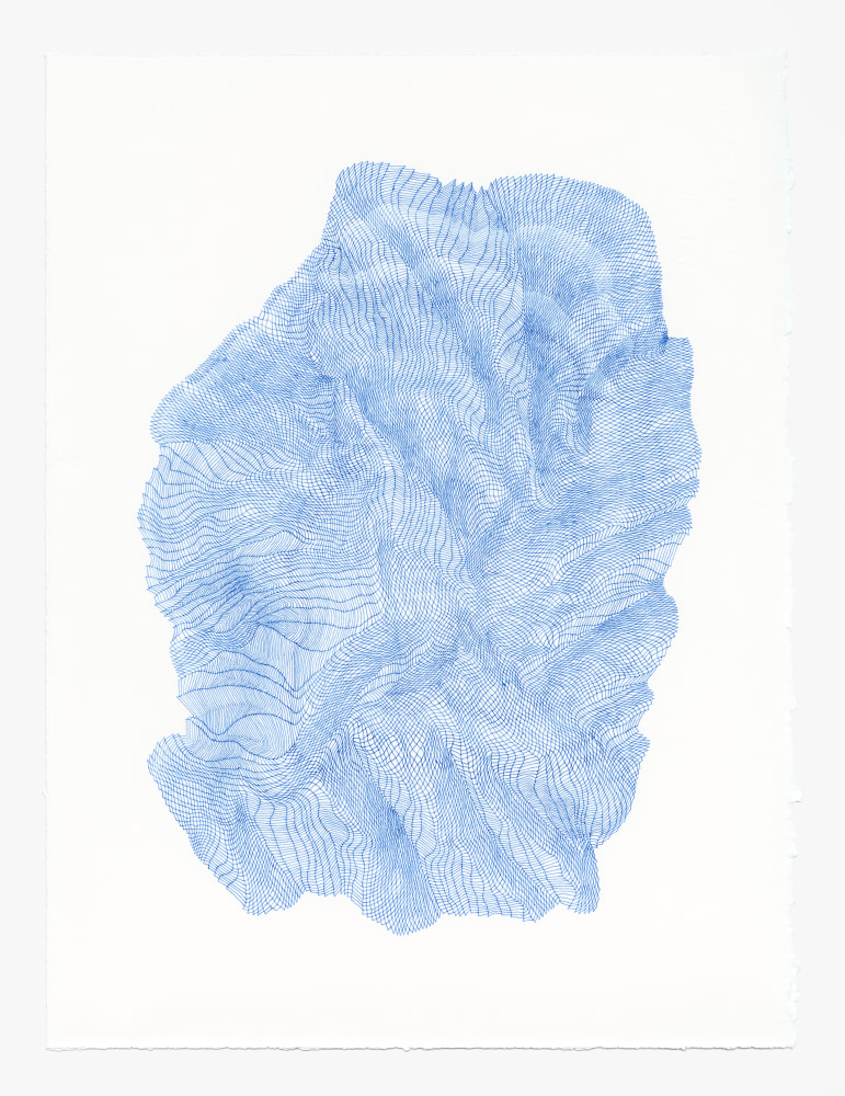 Zigzags 10, ink on paper