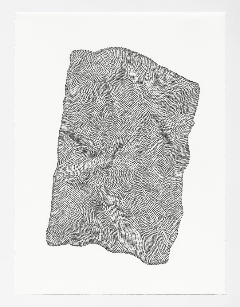 Zigzags 6, ink on paper