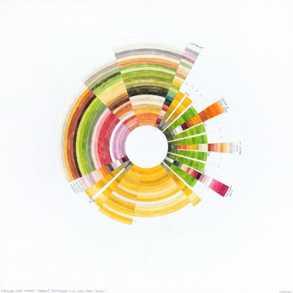 Richard Garrison, Circular Color Scheme: “Deals II”, Target September 17-23,  2023, Page 1