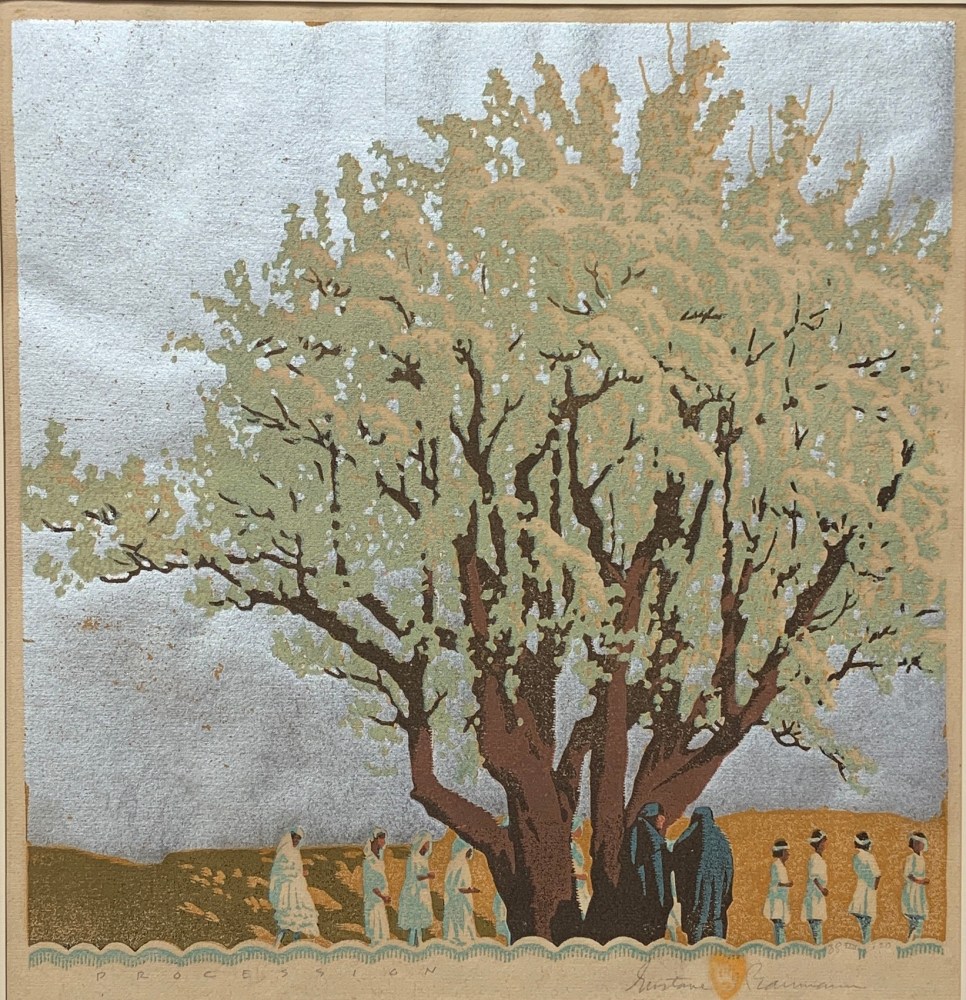 Gustave Baumann, woodblock print,