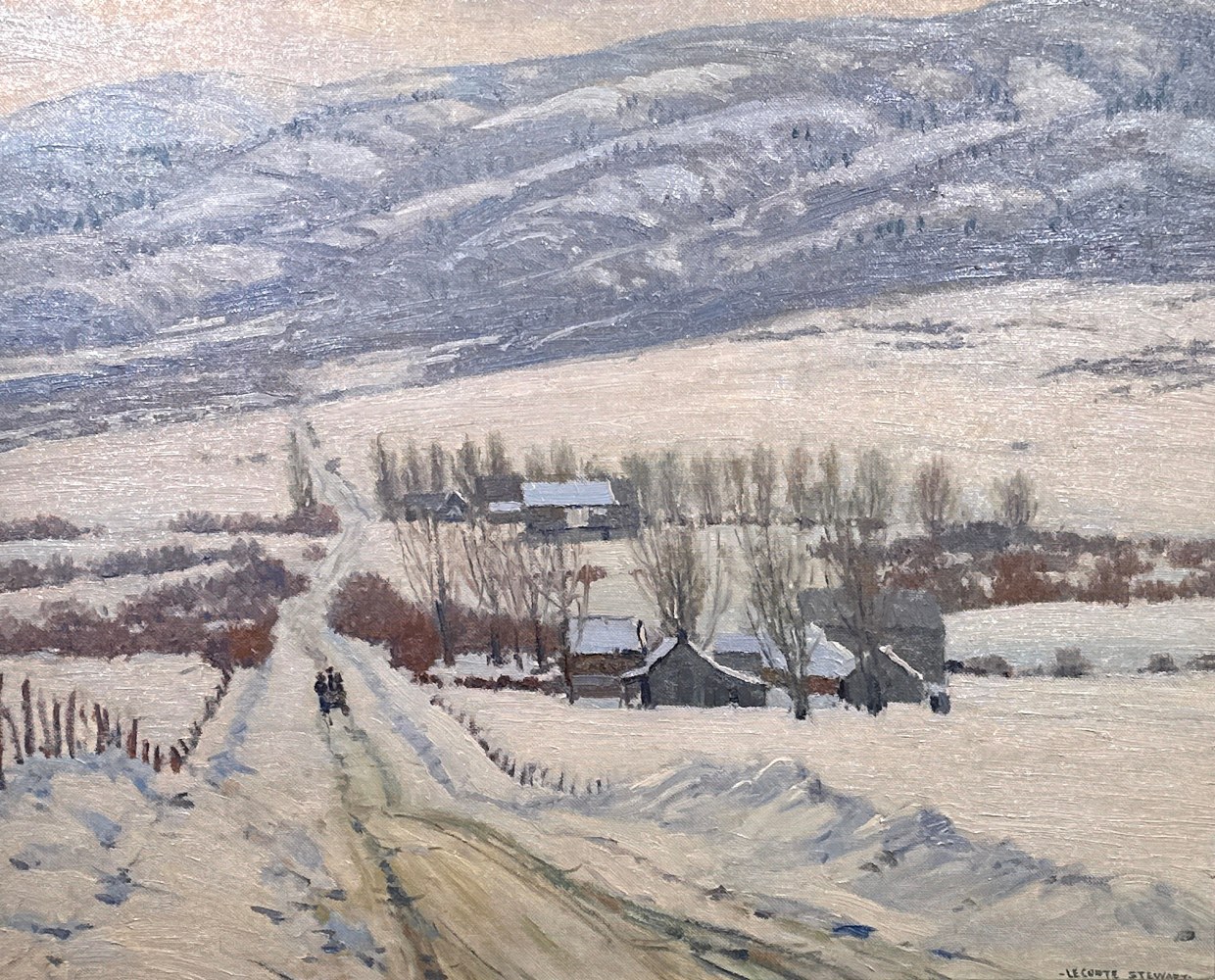 LeConte Stewart, Utah artist, landscape, winter scene