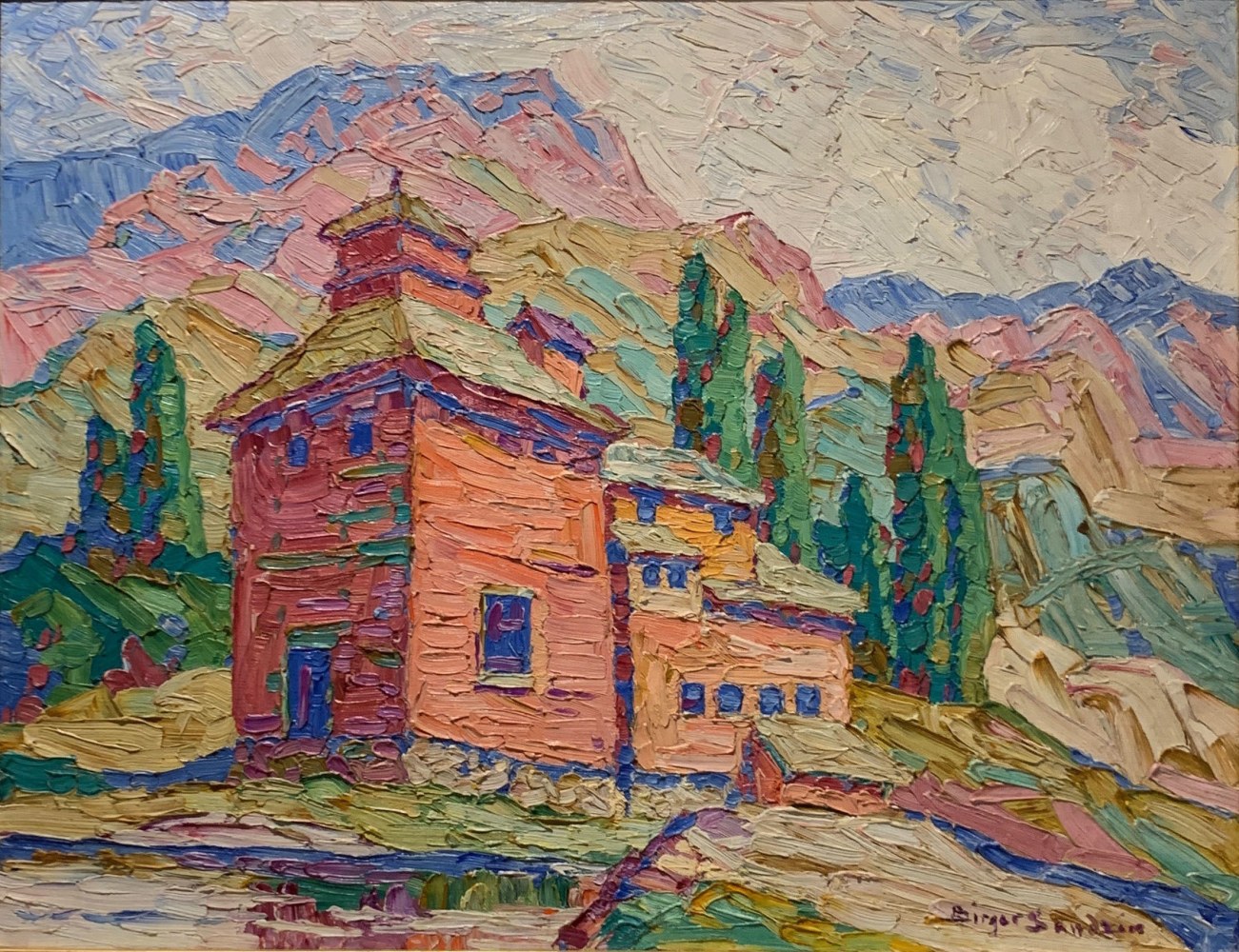 Birger Sandzen, logan utah, landscape