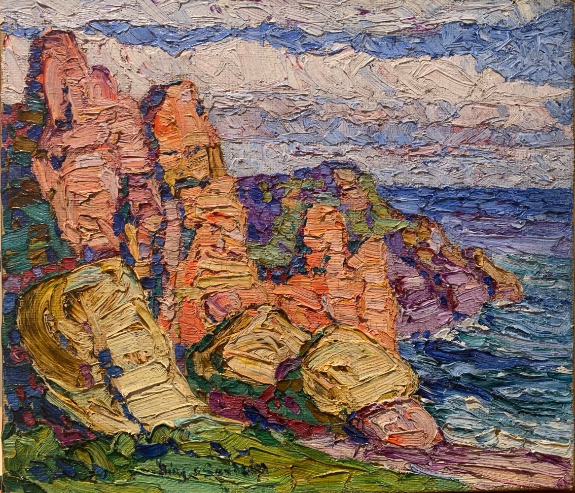 Birger Sandzen, ocean view, Sweden