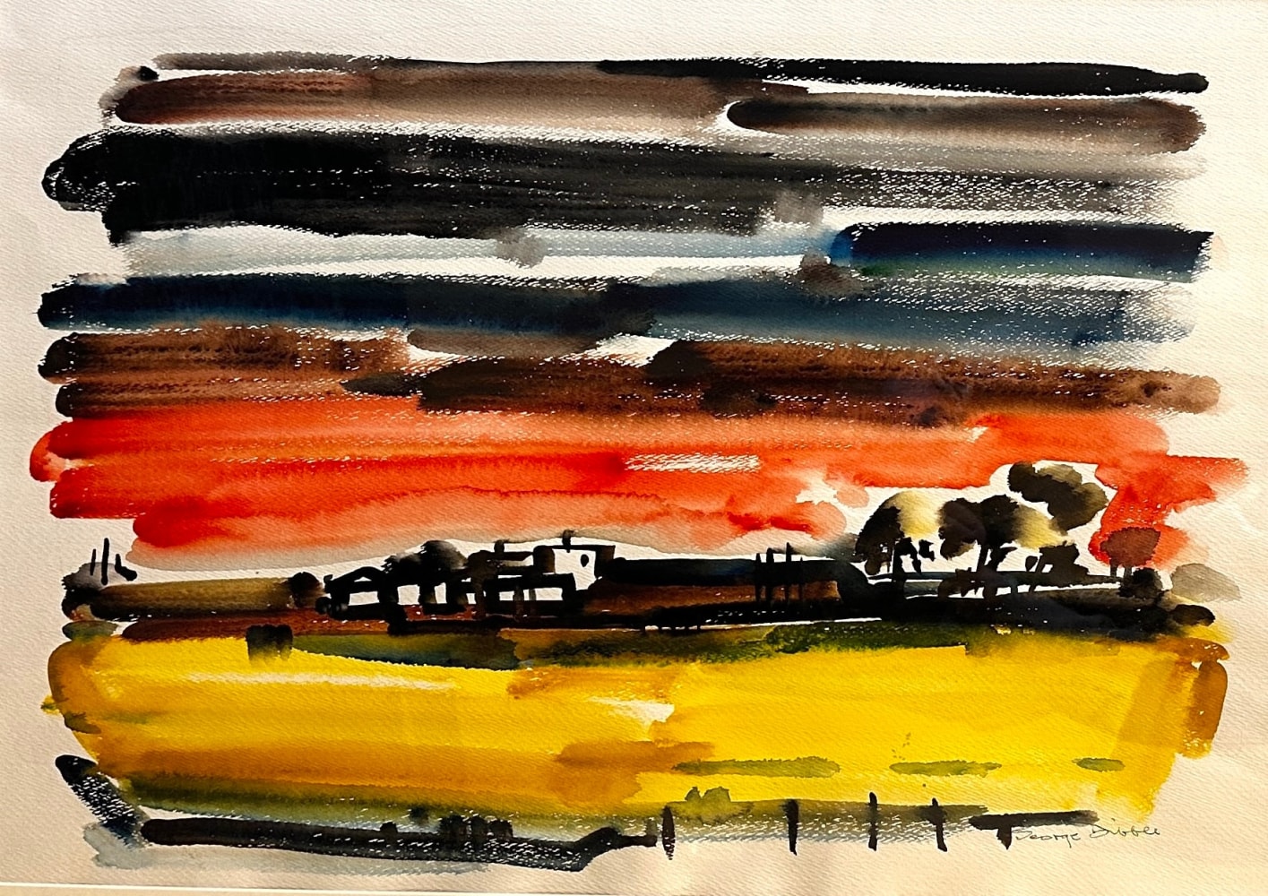 George Dibble, landscape, utah watercolor