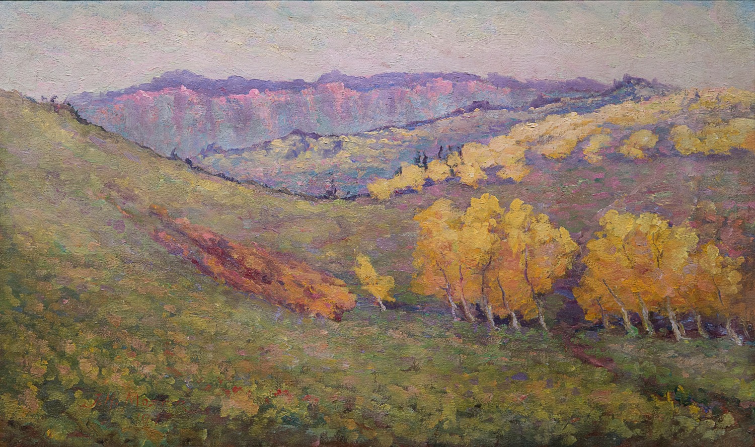 John Henri Moser, landscape, utah art, Utah artist, fall landscape