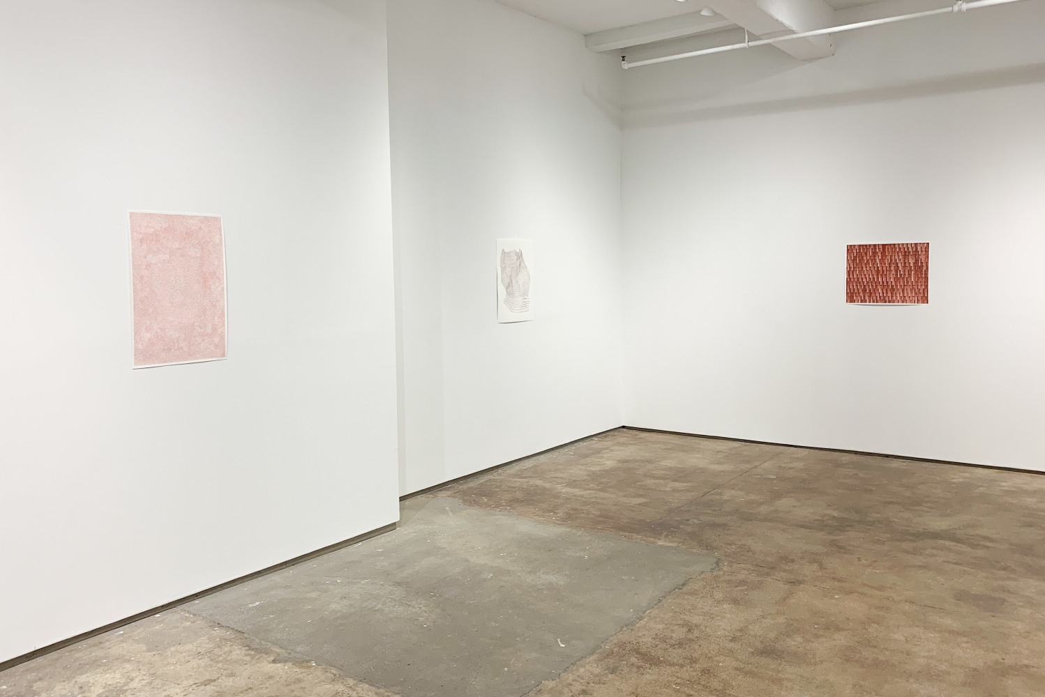 Jonathan Callan, Drawings and other objects from the living room table. Installation view.