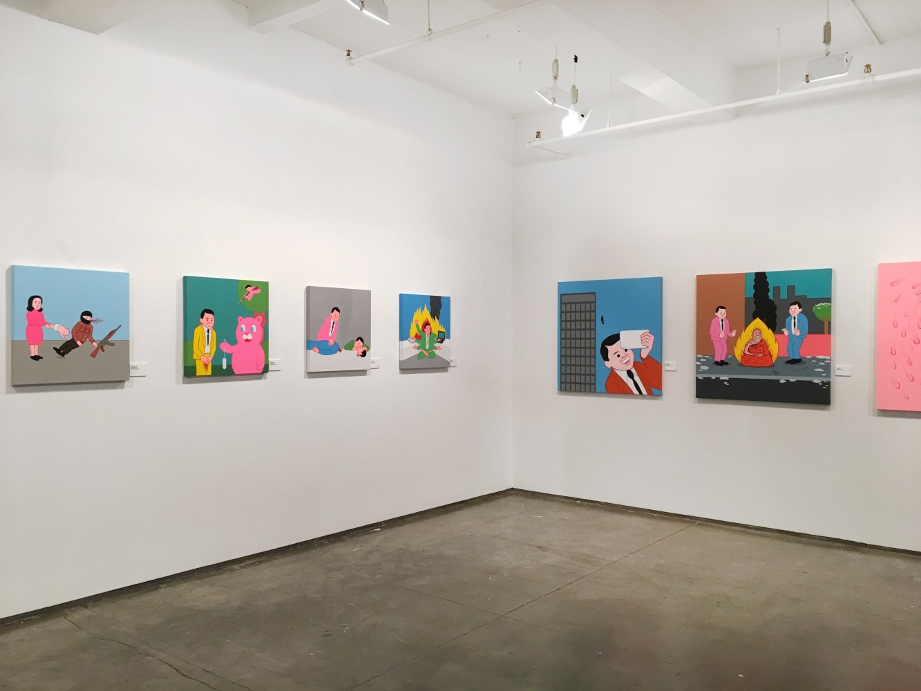 Joan Cornellà: A New York Solo Exhibition, 2017, Josée Bienvenu Gallery, Installation view