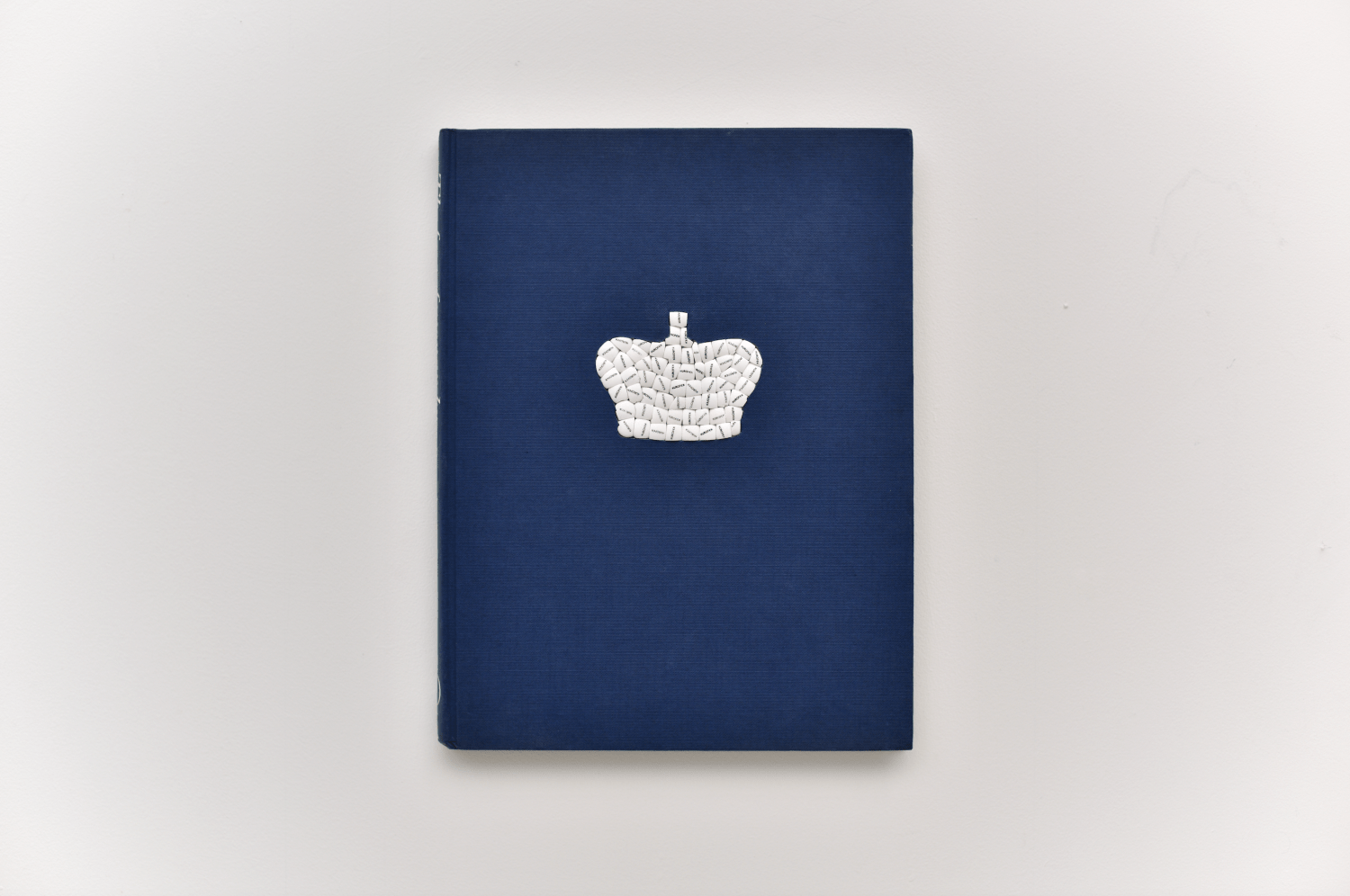 Jonathan Callan, Ibuprofen In The Face Of Monarchy, 2017. Paper and Ibuprofen. 11.42h x 7.87w in.