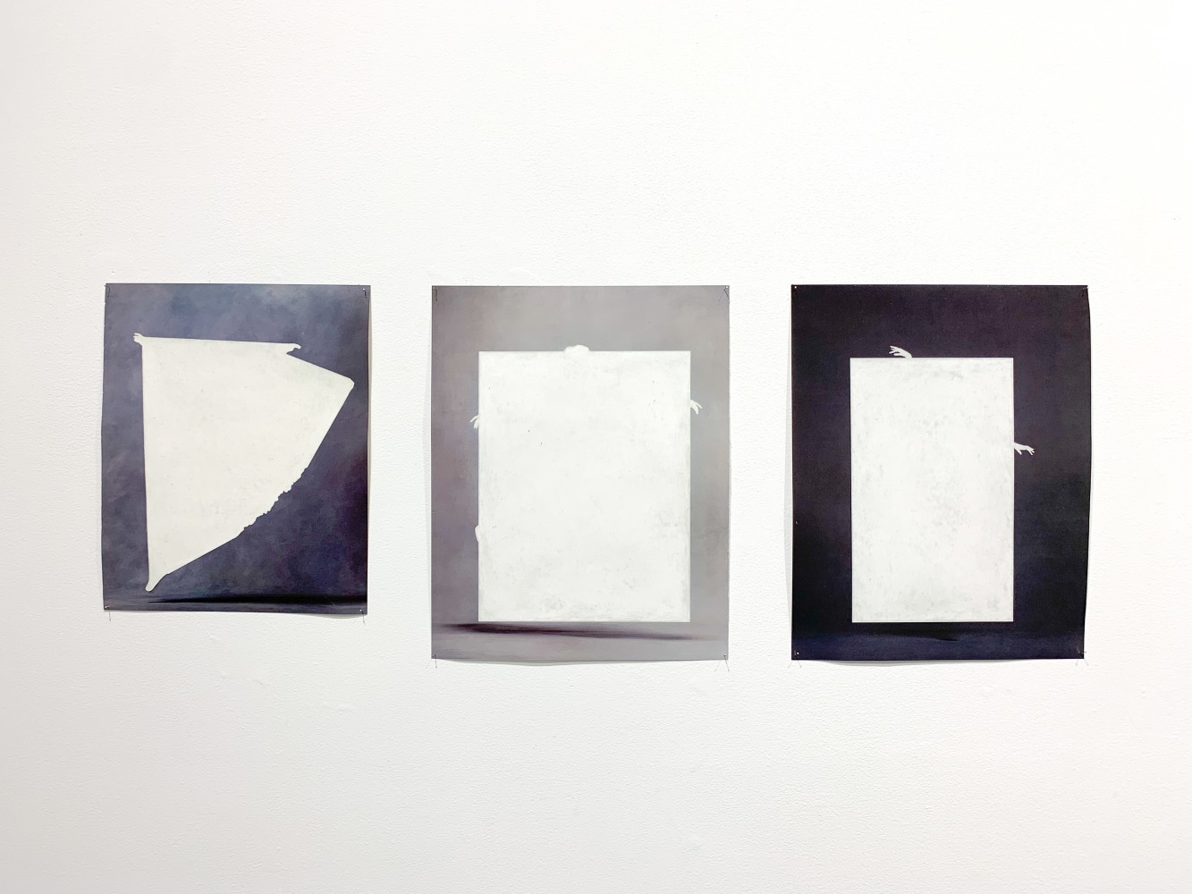 Jonathan Callan, Drawings and other objects from the living room table. Installation view.