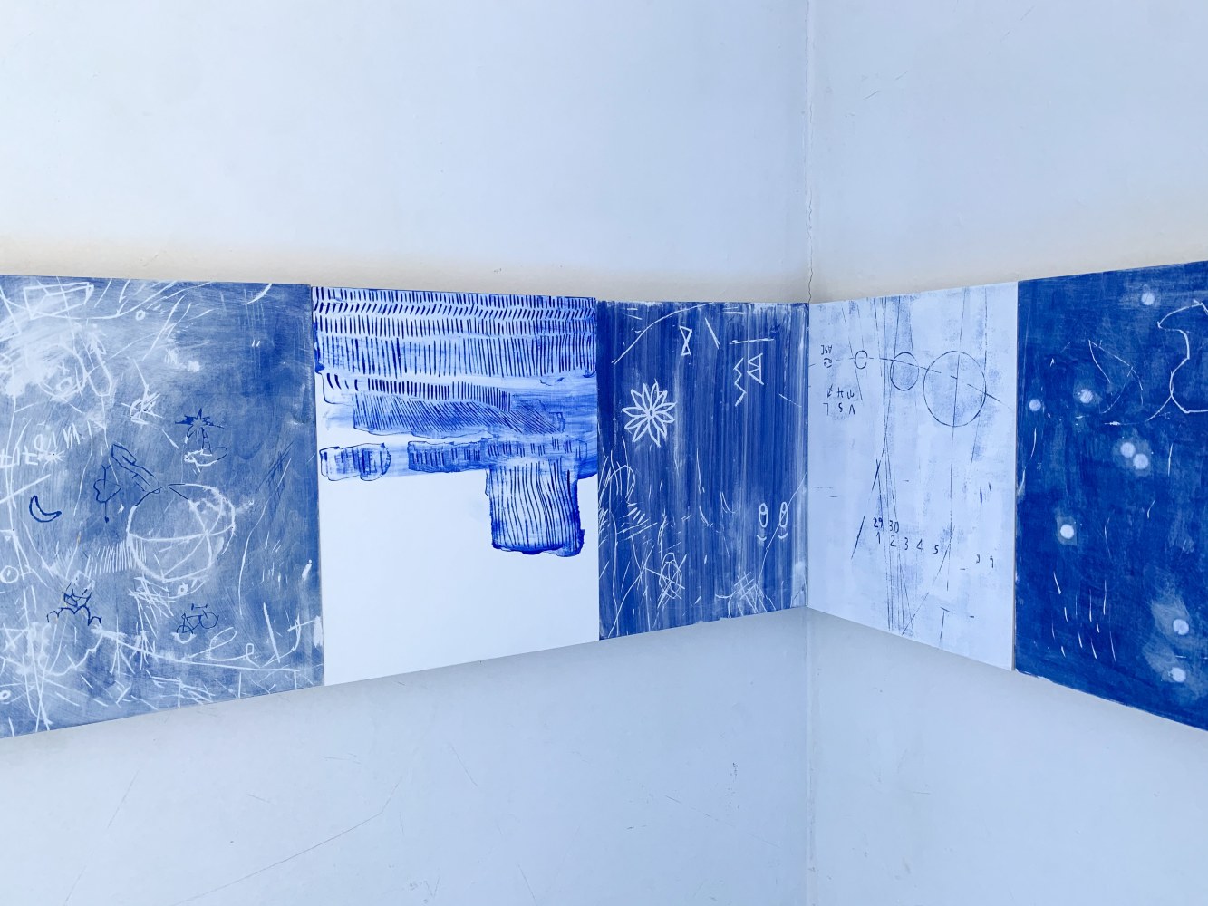 Ana Bidart, Swimming Room, NADA House, 2021. Installation view.