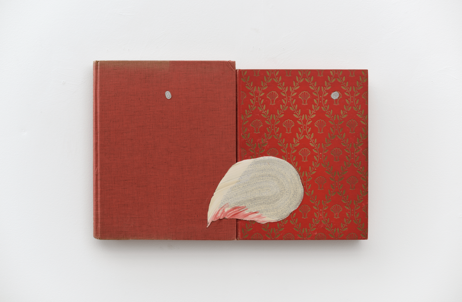 Jonathan Callan, Polythene and Drugs in Circus and Shell, 2014. Paper. 46h x 30w x 3d in.