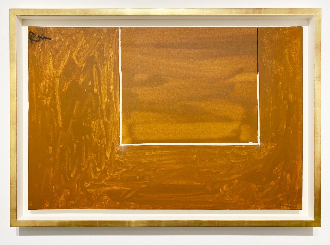 Robert Motherwell, Open Study in Tobacco Brown, 1971