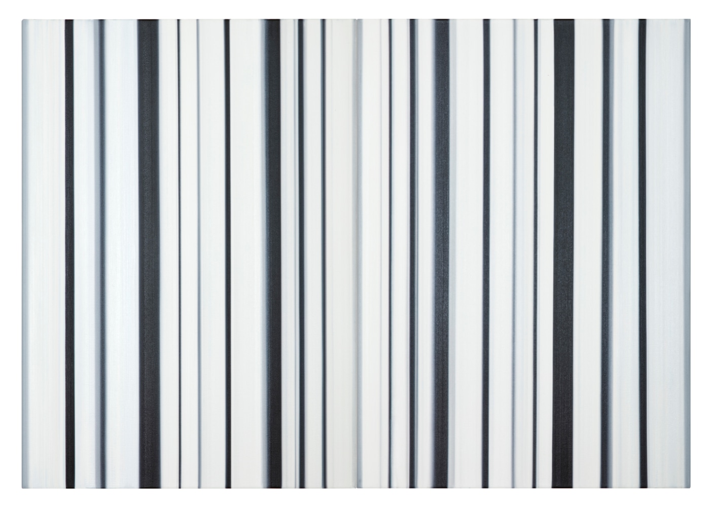 Stripes Nr. 112 + 113, 2016, Oil on Canvas