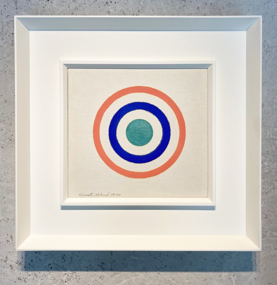 Kenneth Noland, Hand Painted Book, (pink and blue), 1977