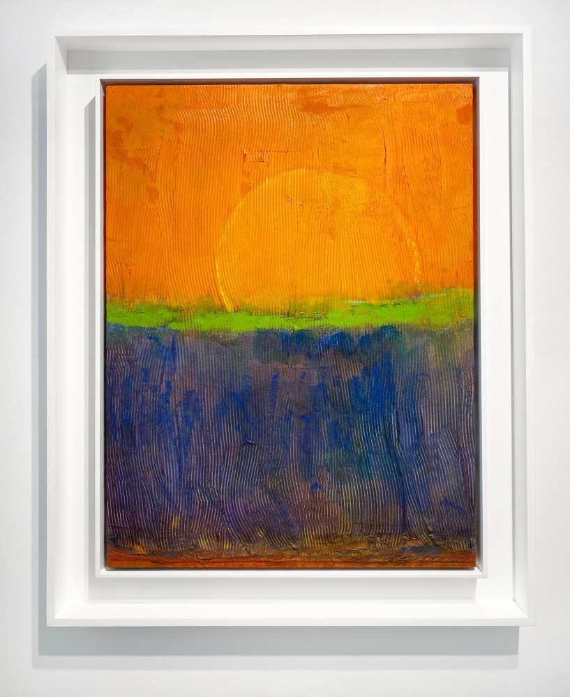 Frank Bowling, Orangeoverblue, 2009