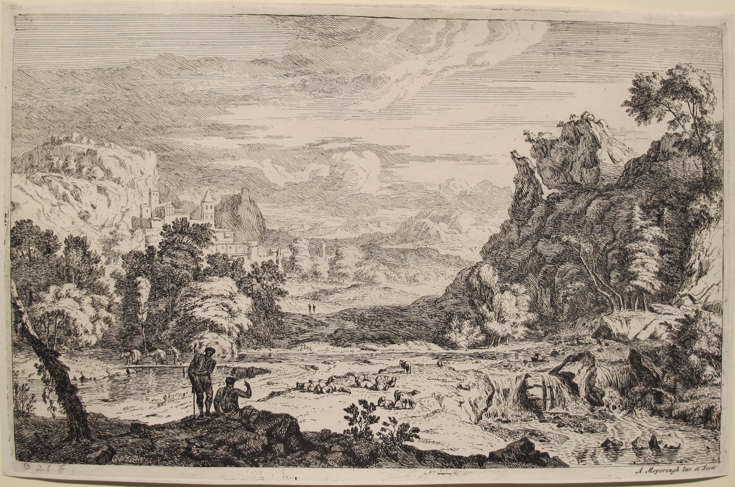 Landscape  Etching