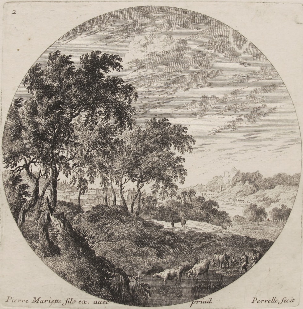 Figures in a Landscape  Etching