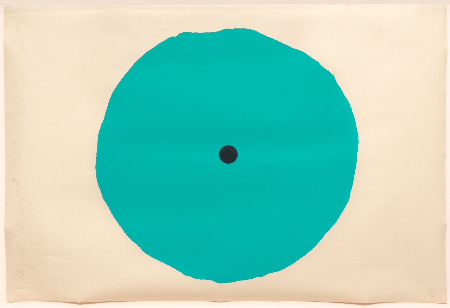 Donald Sultan, Aqua Trumpet, Silkscreen
