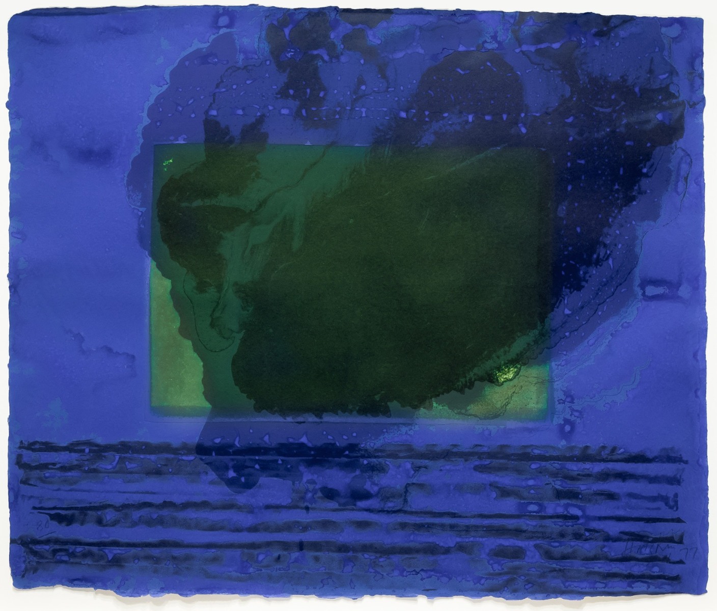 Howard hodgkin, A Storm, Lithograph