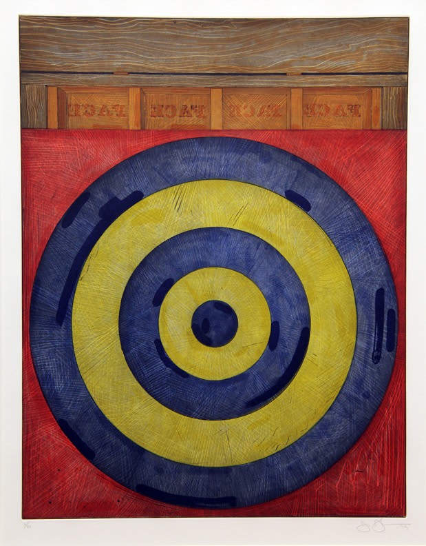 Jasper Johns, Target with Four Face, Intaglio