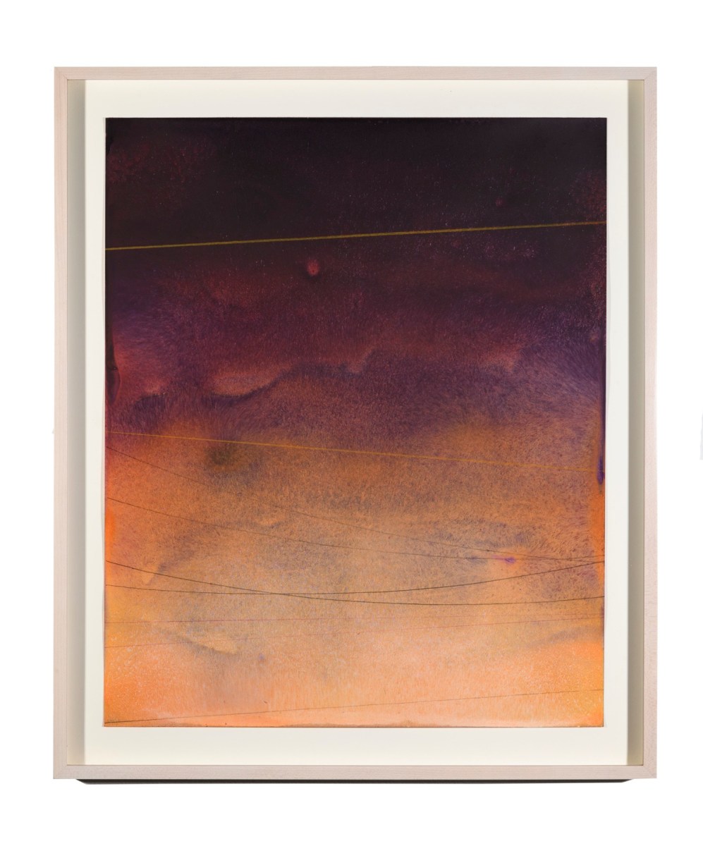 Alex Weinstein, Power Line Drawing #22, Acrylic, graphite and colored pencil