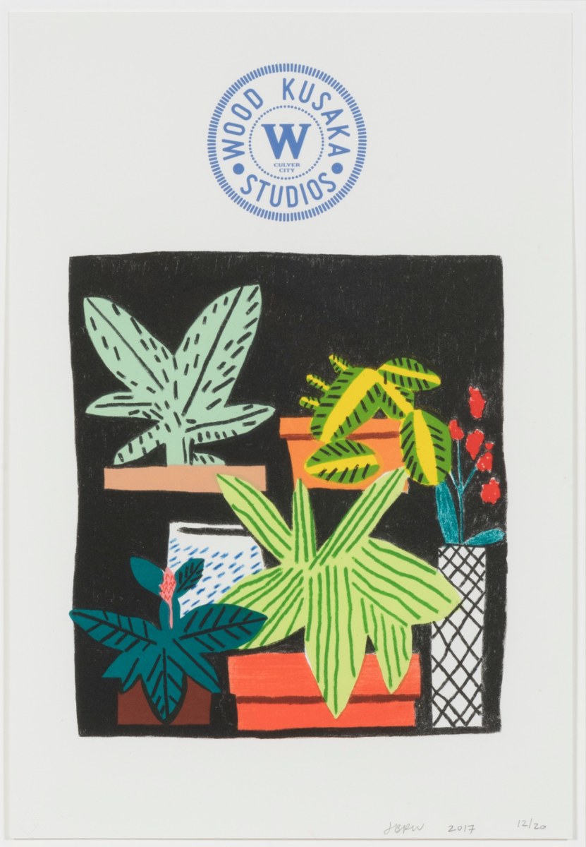 Jonas Wood, Notepad Doodle, 2017, lithograph, edition of 20
